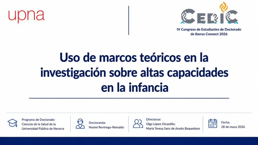 Diapositiva 1 de 12 - Uso de marcos teóricos en la investigación sobre altas capacidades en la infancia